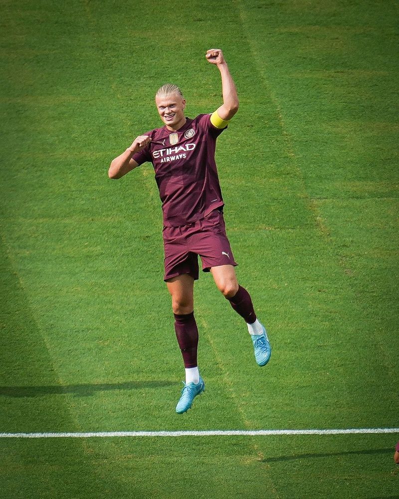 终结进球荒，哈兰德社媒晒照庆祝胜利：锁定欧冠前8